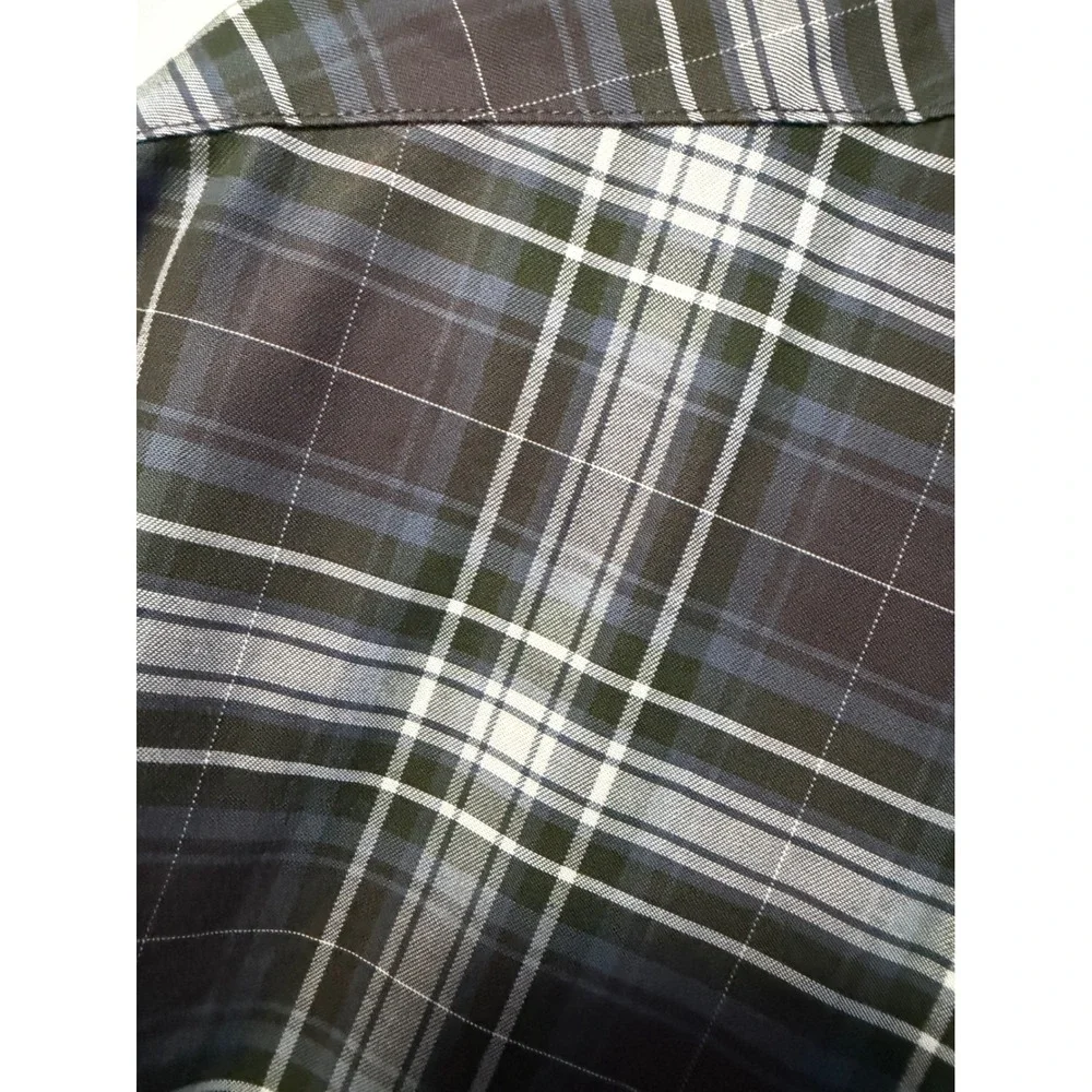 RedHead‎ Plaid Button Down Shirt Mens XL Green Blue LongSleeve